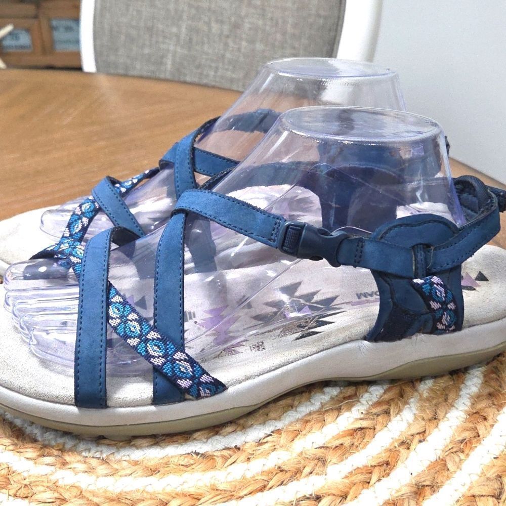 Skechers Reggae Slim Vacay Navy Blue Women's Sandals, Size 11 - Picture 6 of 12